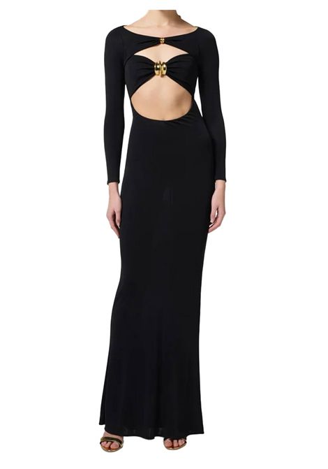 Abito Elisabetta Franchi donna ABR5952E2 110 nero cut out viscosa ELISABETTA FRANCHI | Abiti | ABR5952E2110